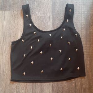 Size medium body central crop tank